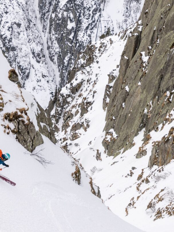 Guided freeriding in Andermatt