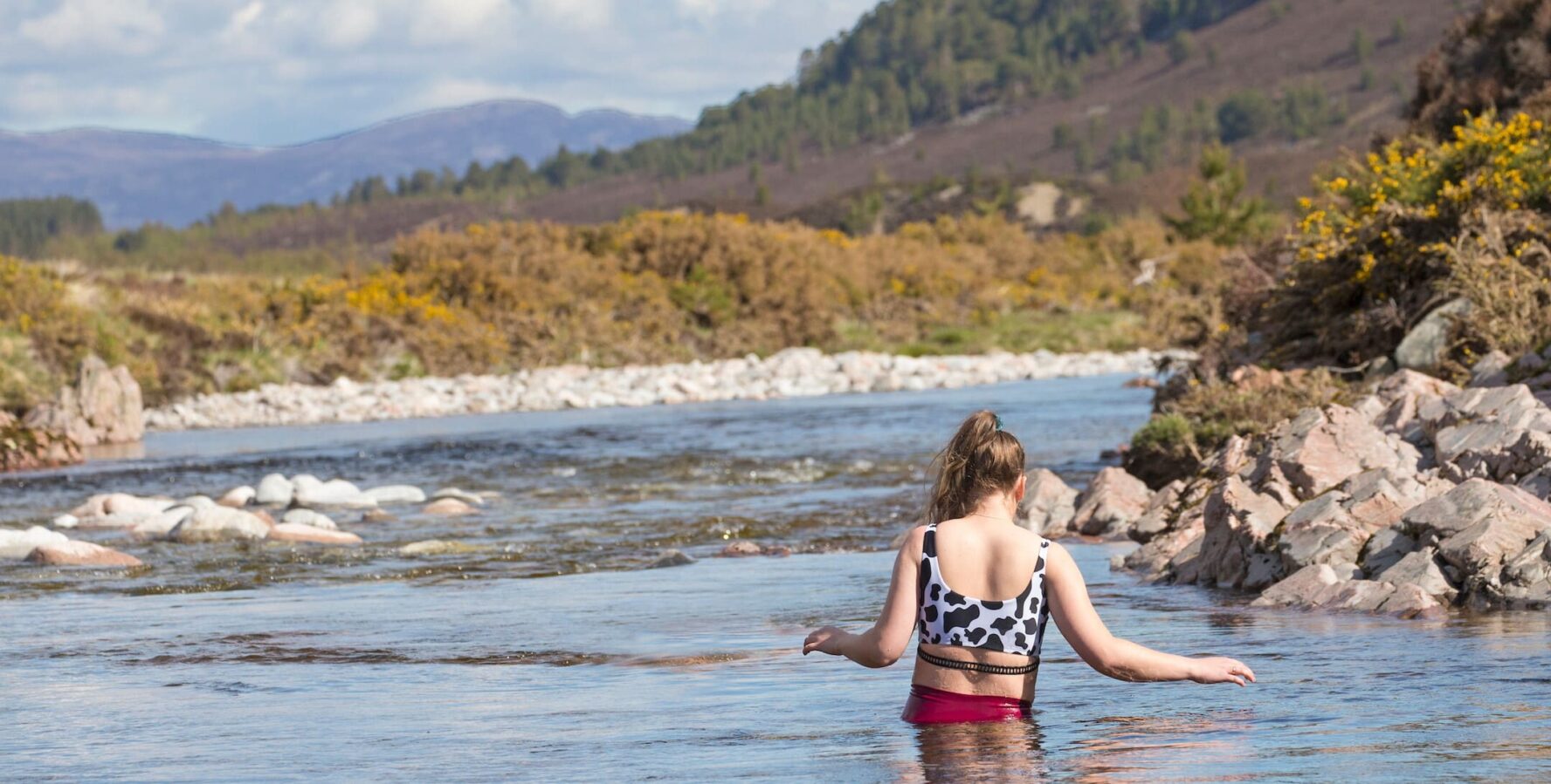 Taking a dip in the Cairngorms