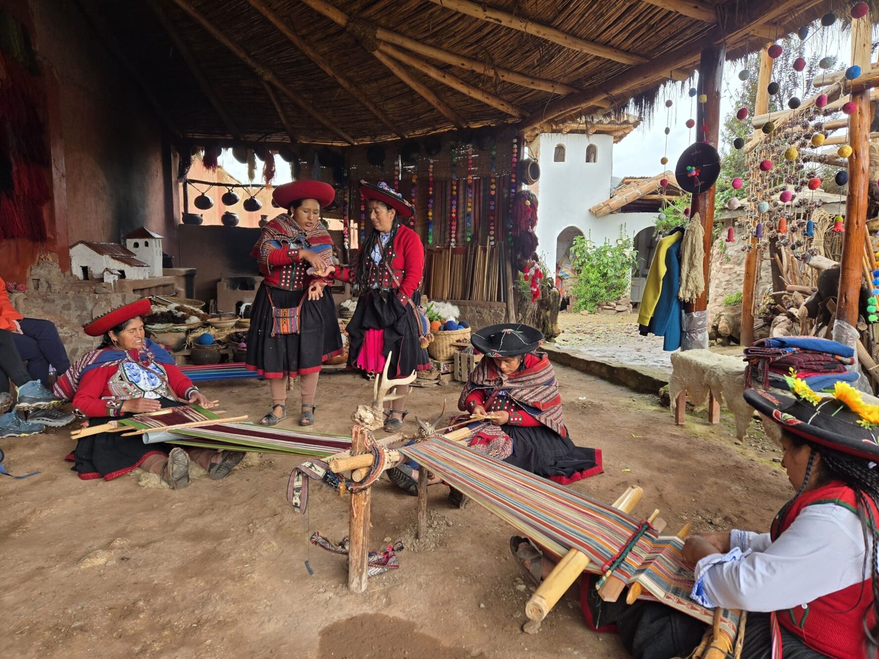 Traditional weaving in Peru