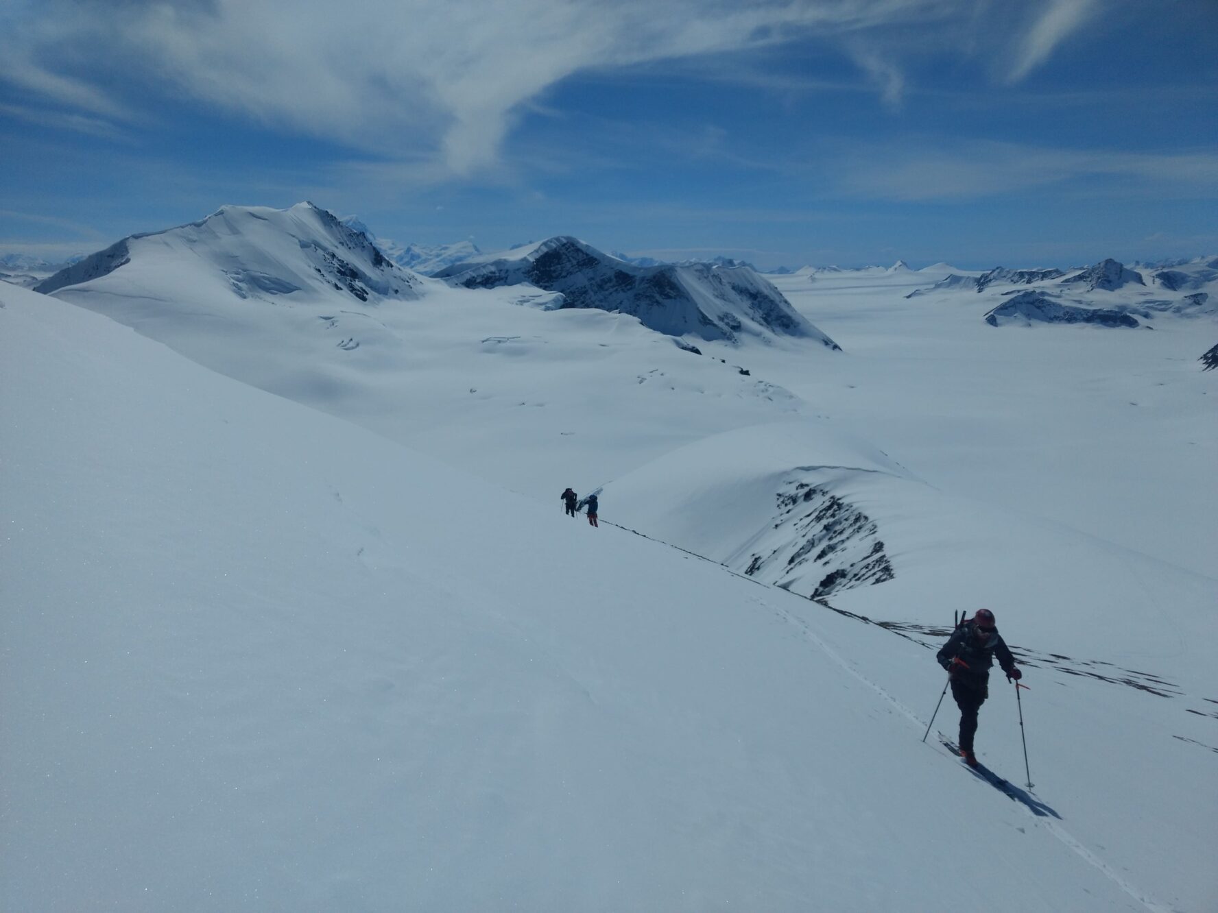 Travel uphill in Chugach