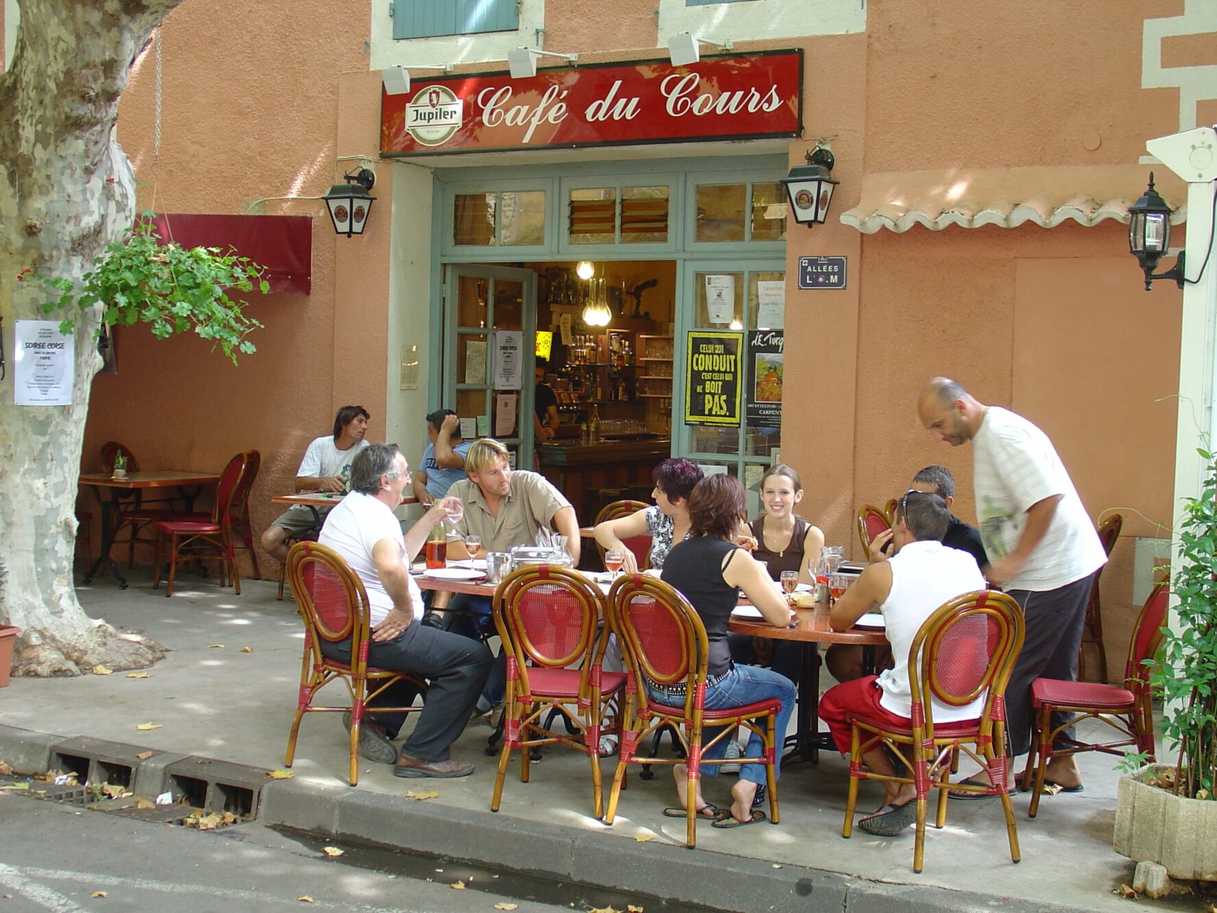 Typical cafe in Provence