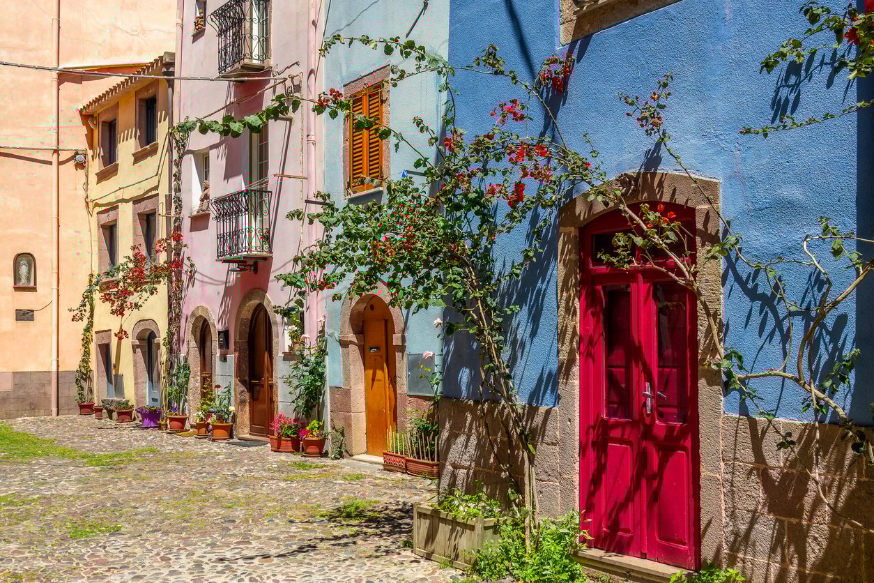 Bosa Sardinia street