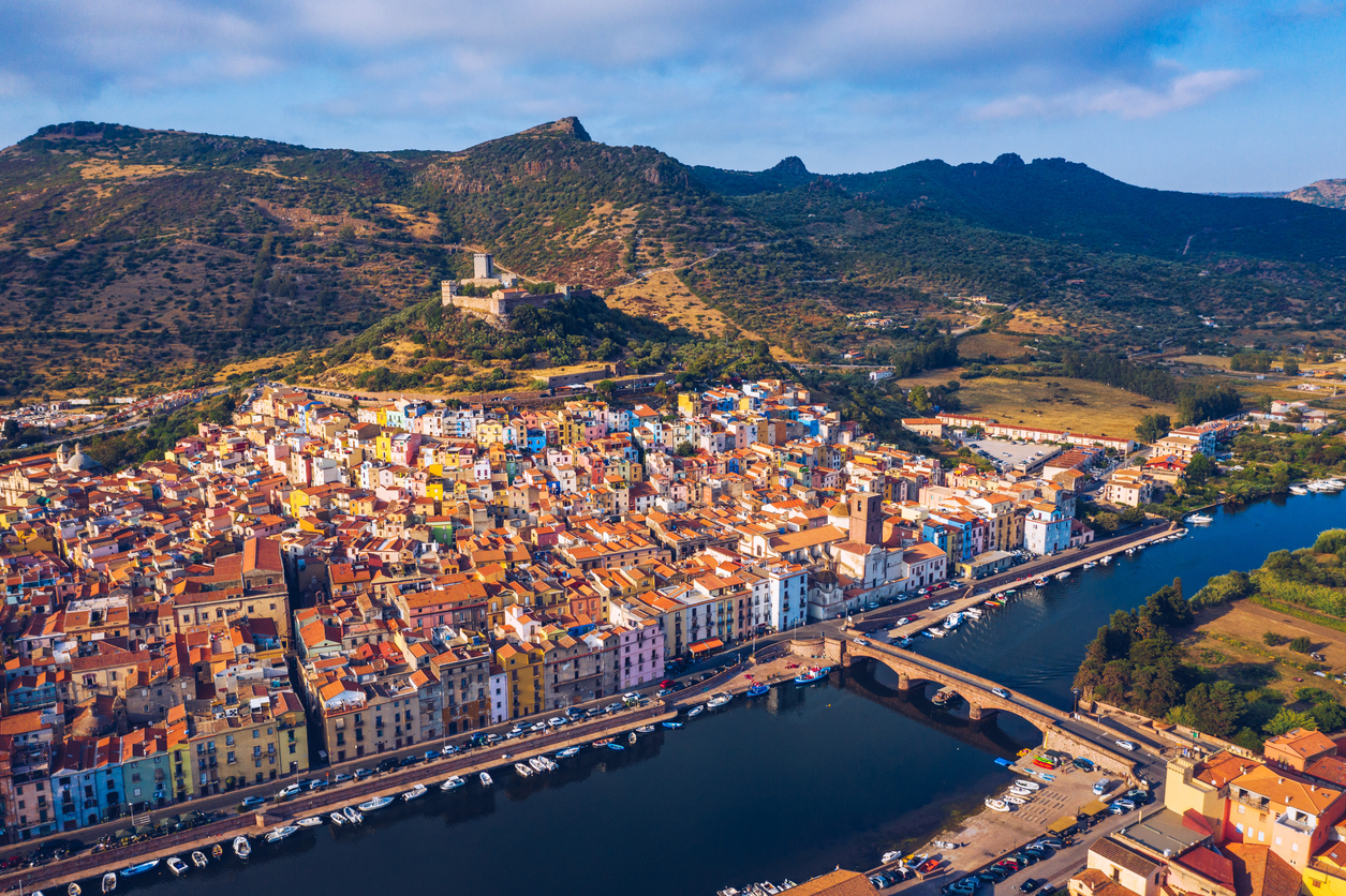 Bosa town in Sardinia