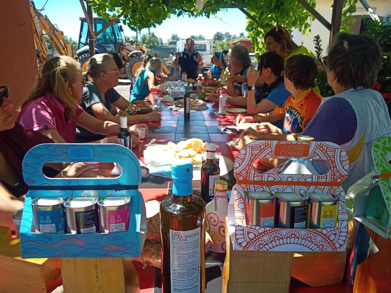 Group meal in Corsica