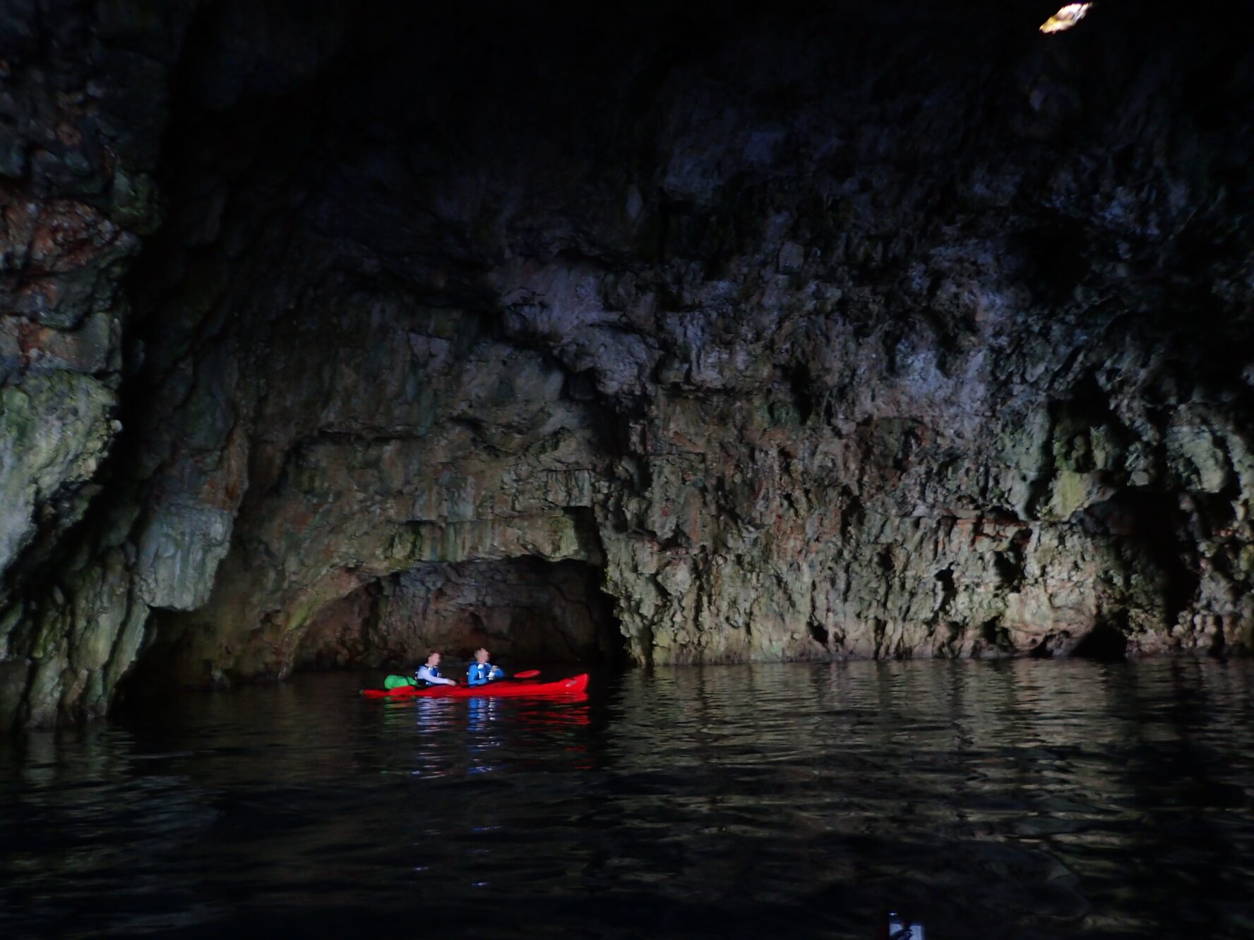 Dark caves hold many treasures for kayakers