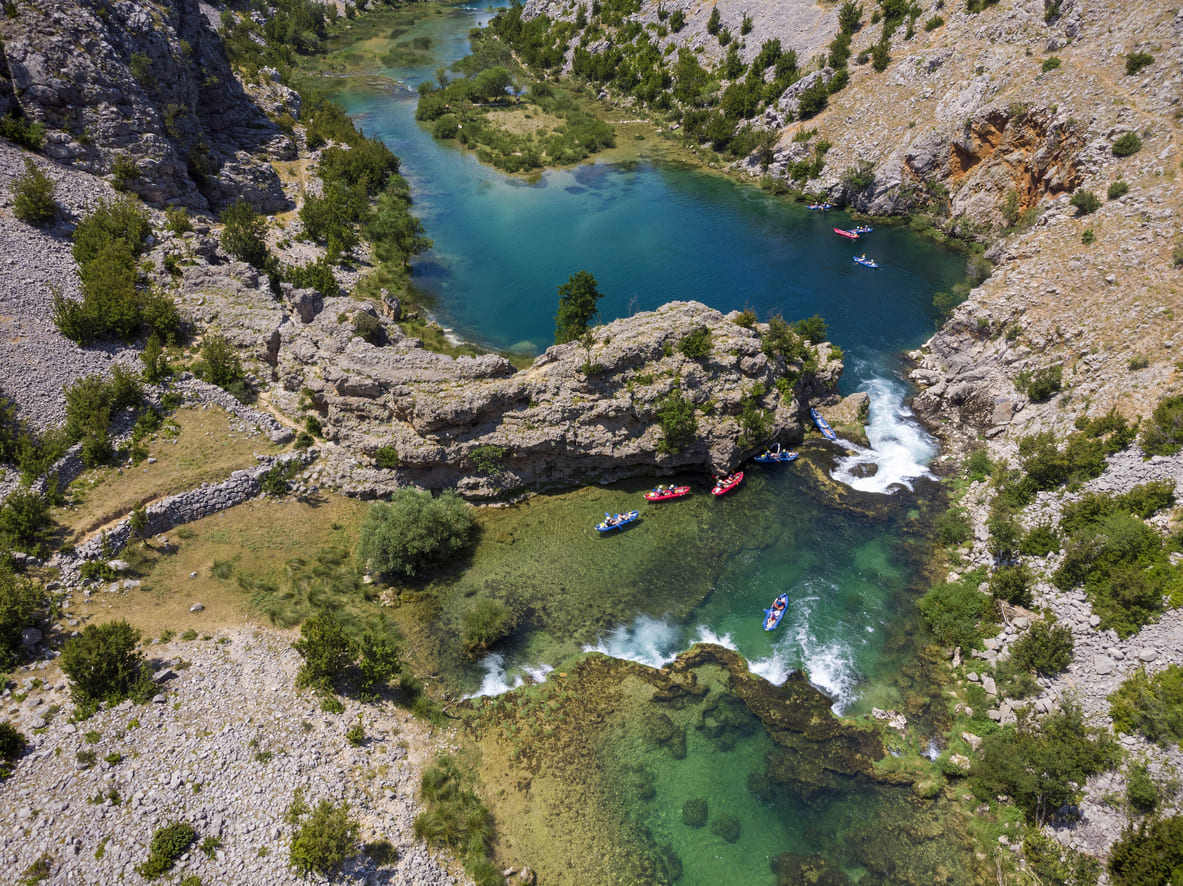 Kayaking on Zrmanja river