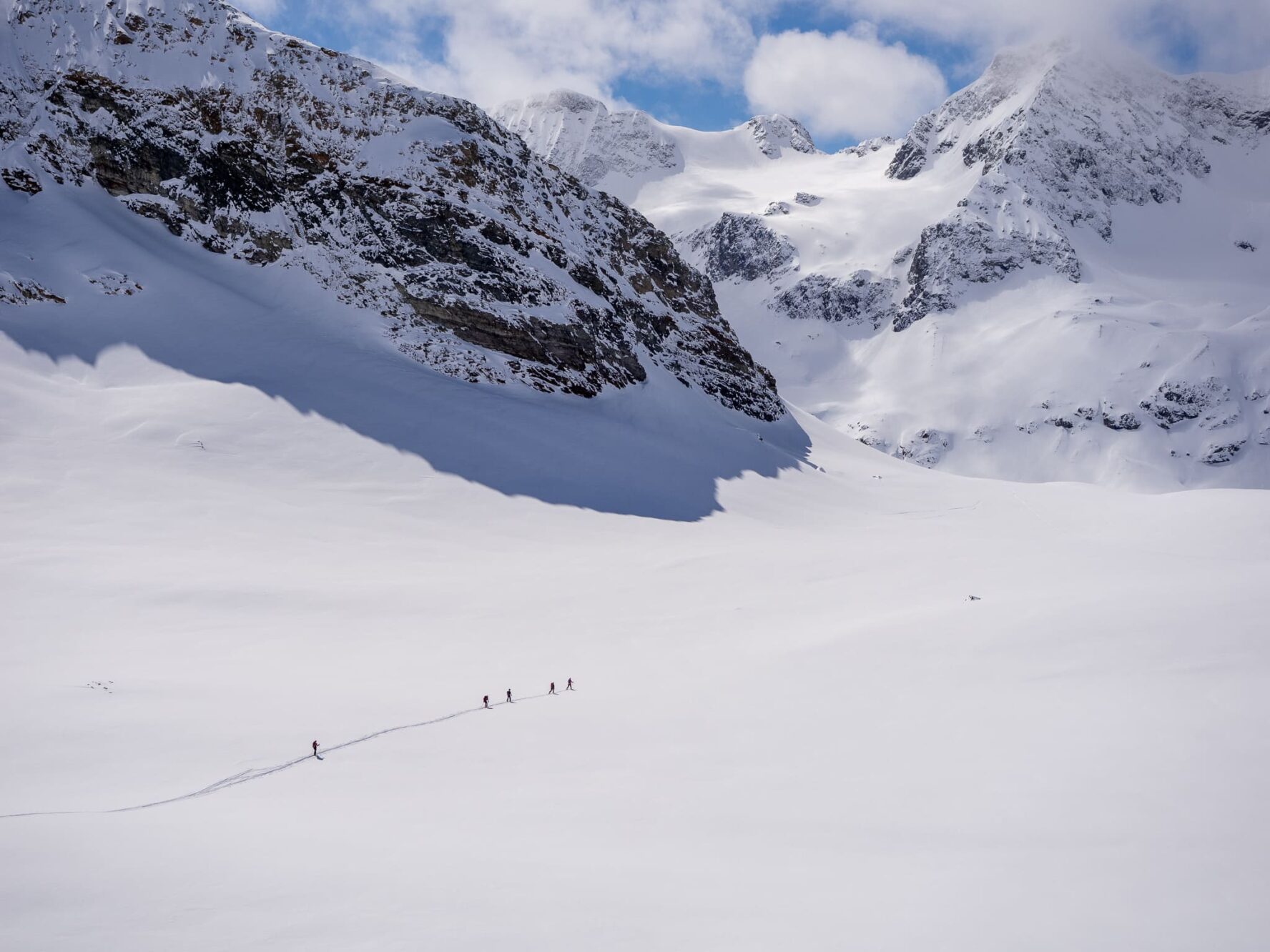 Sivretta backcountry skiers