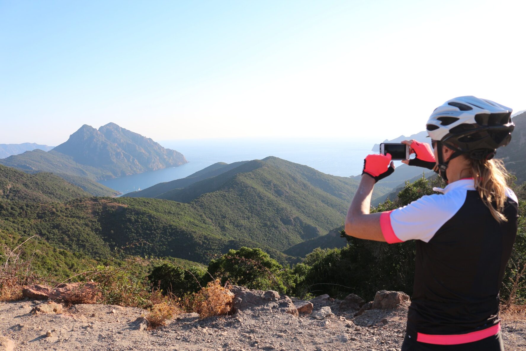 Taking a picture on a Sardinia and Corsica holiday