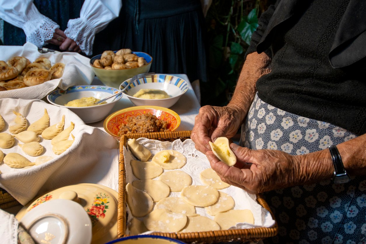 Typical Sardinian fresh pasta