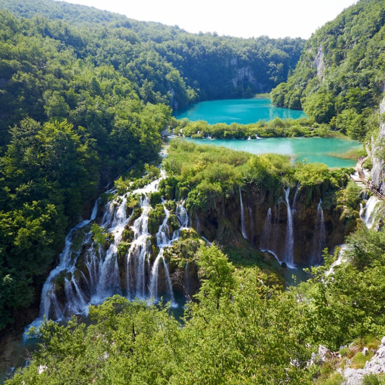 View of Plitvice Lakes
