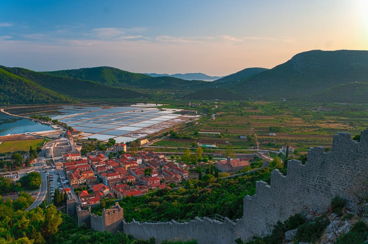 View of Ston, Croatia