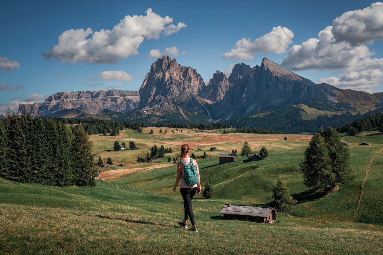 Alpe di Siusi in Dolomites