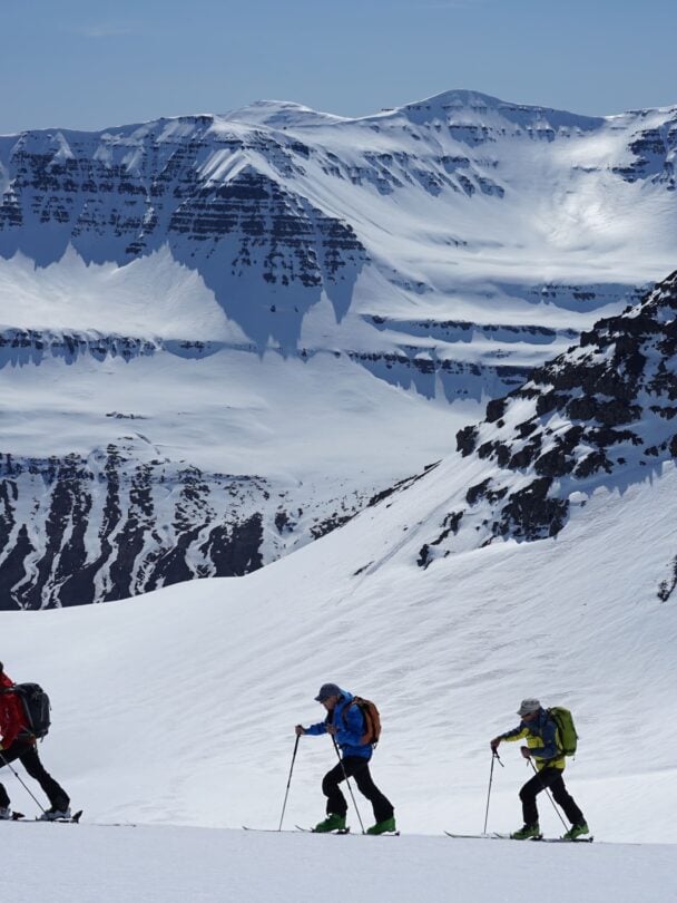 Guided Eastfjords skiing tour