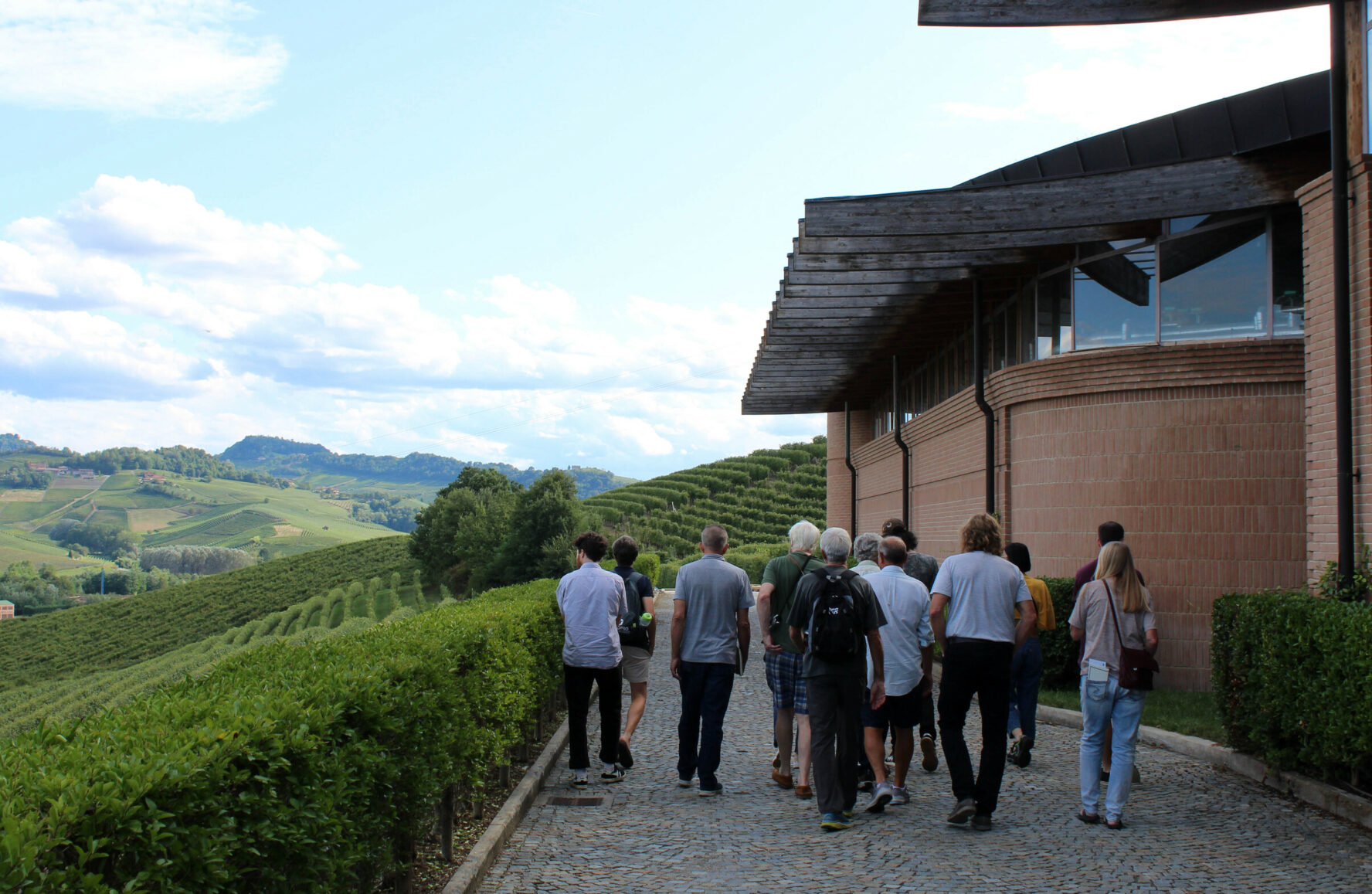 Group of people in Tuscany