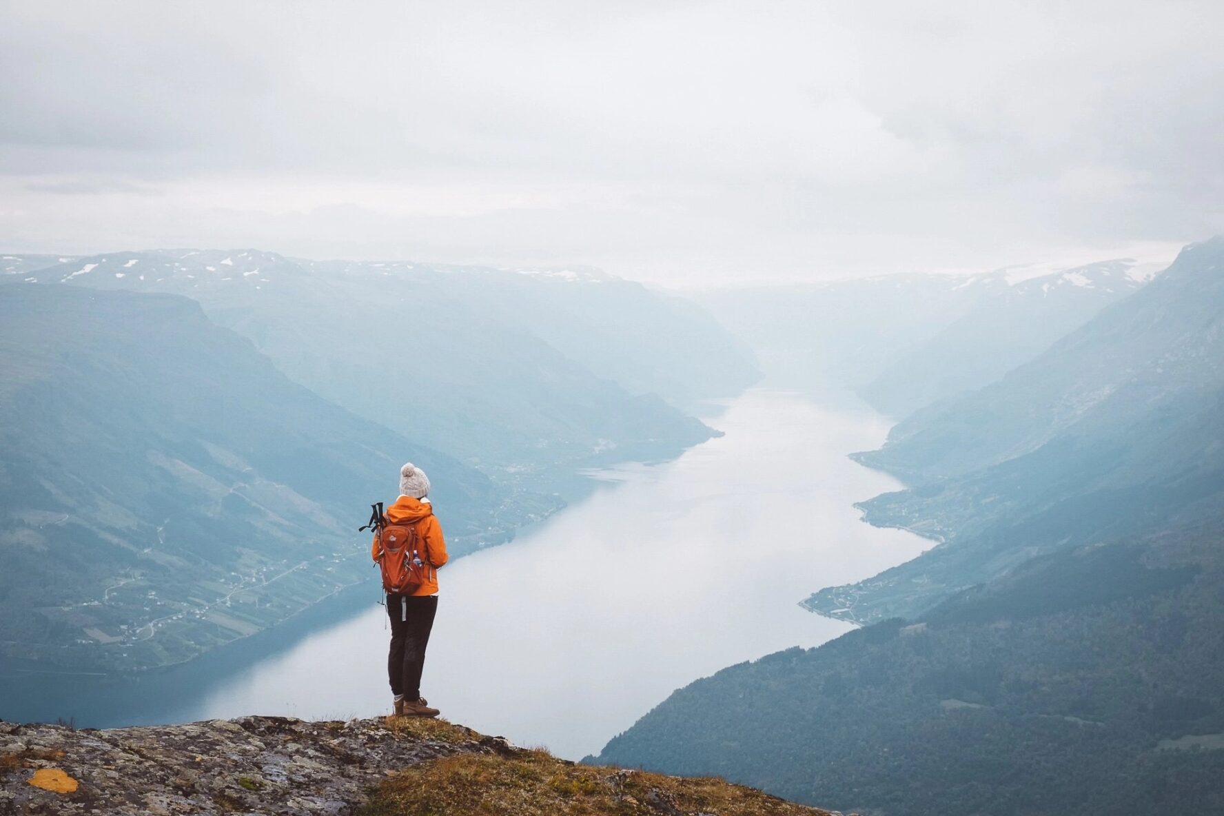 Hiking in Norway with panoramic views
