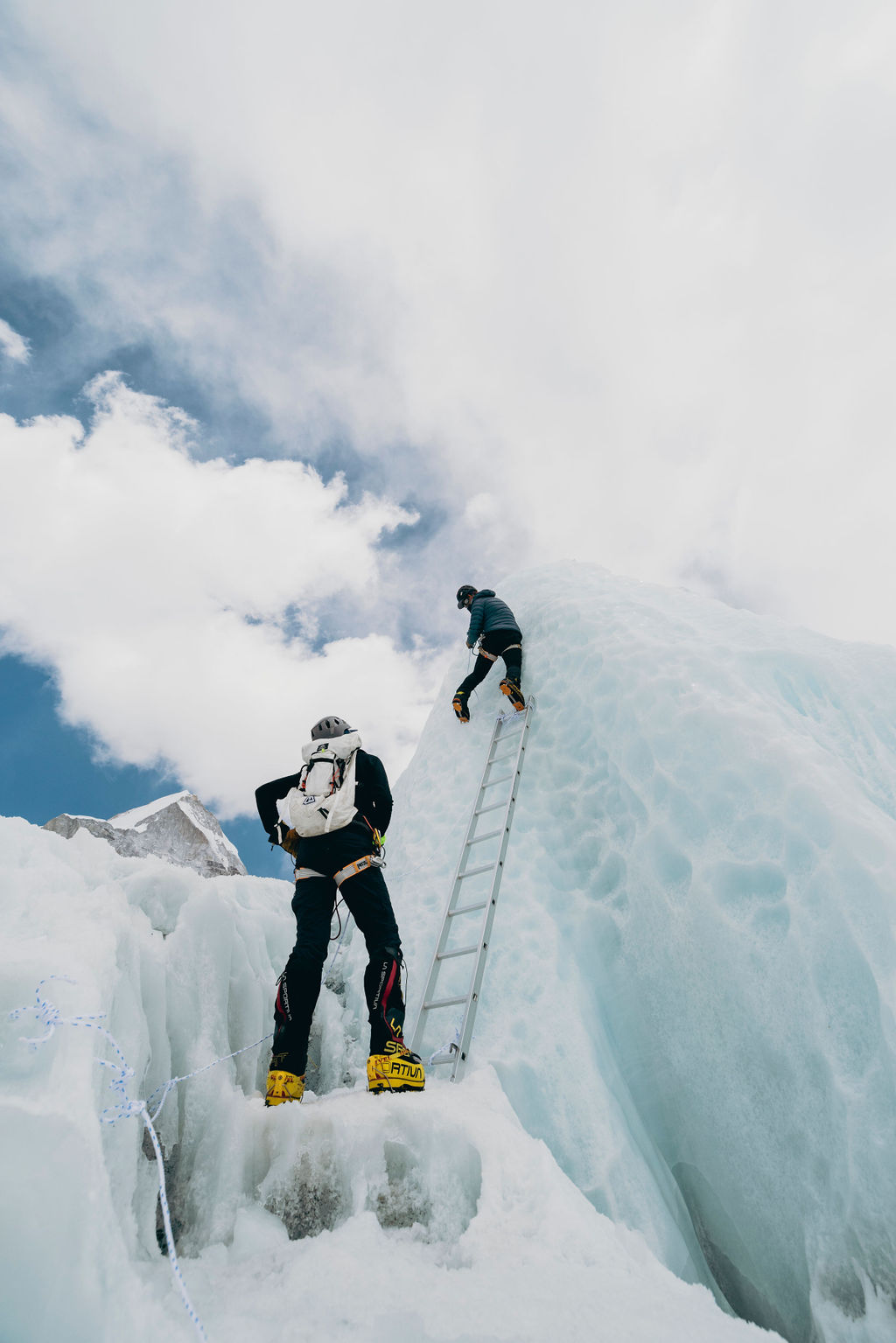 Ice climbing clinic in Nepal