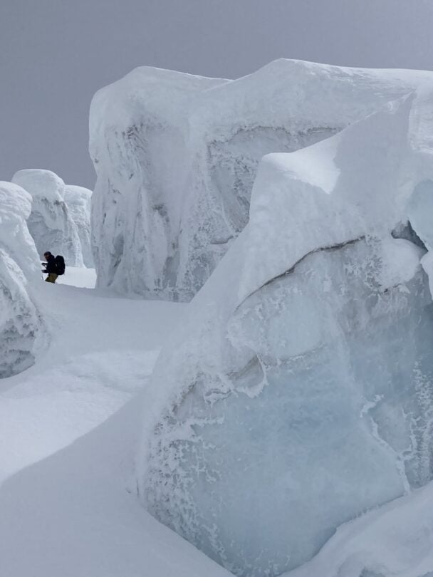 Guided Icefall Traverse in BC