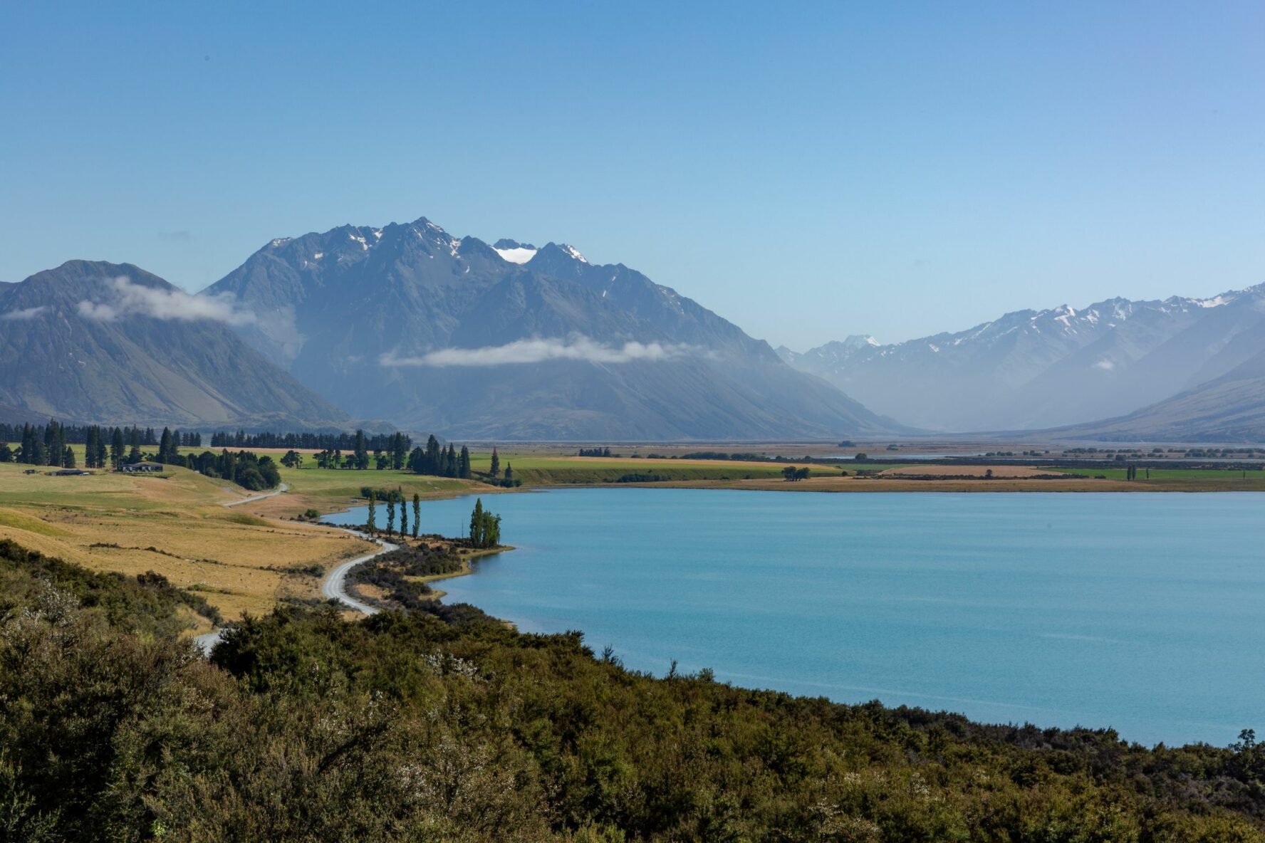 Lake Ohau in New Zealand.