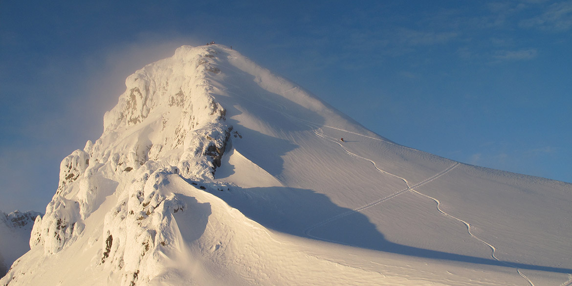 Lyell Summit on the Icefall Traverse