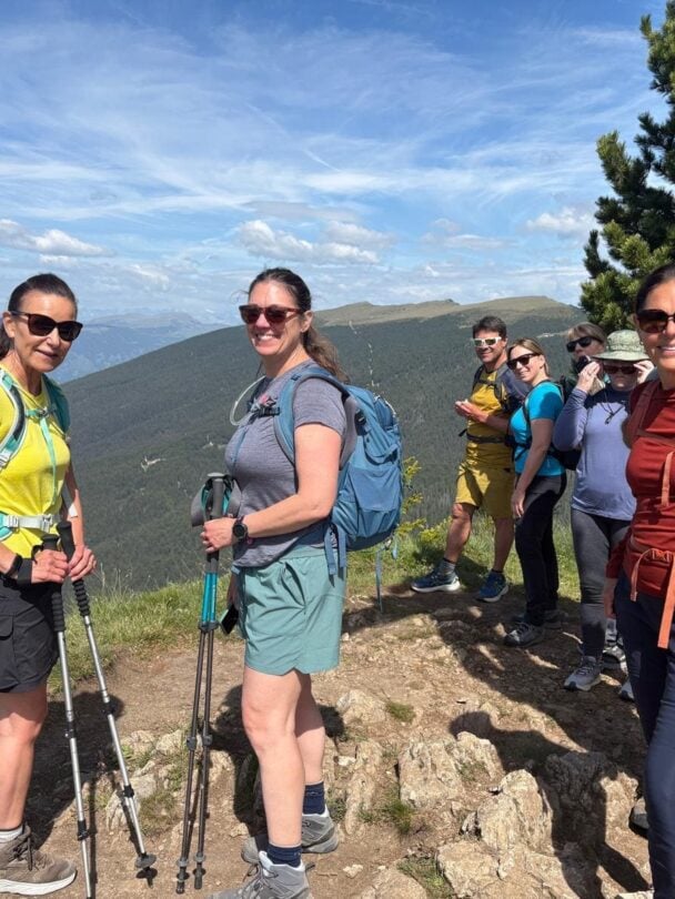Val Gardena group happy hikers