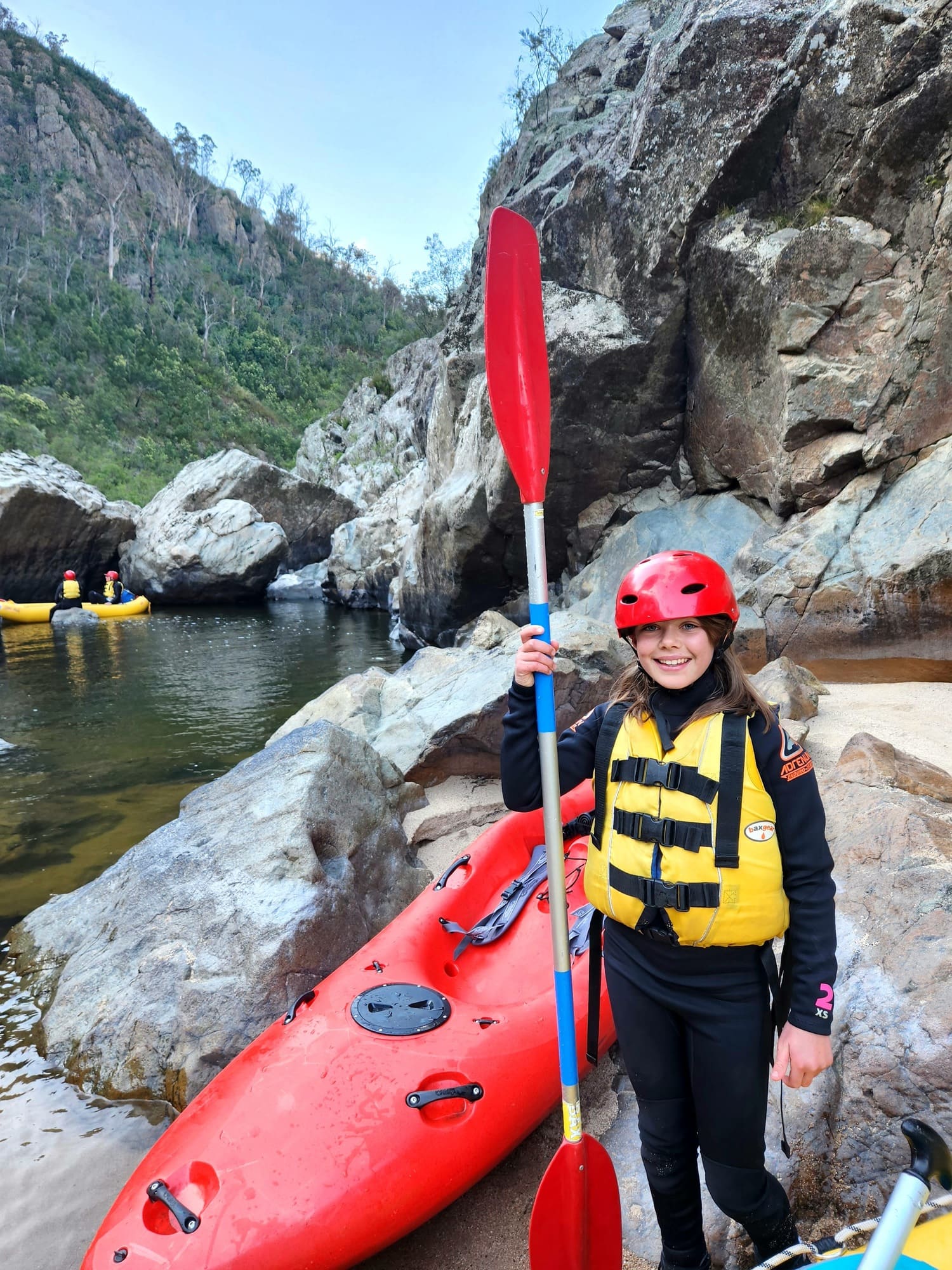 Child rafting on the Snowy River