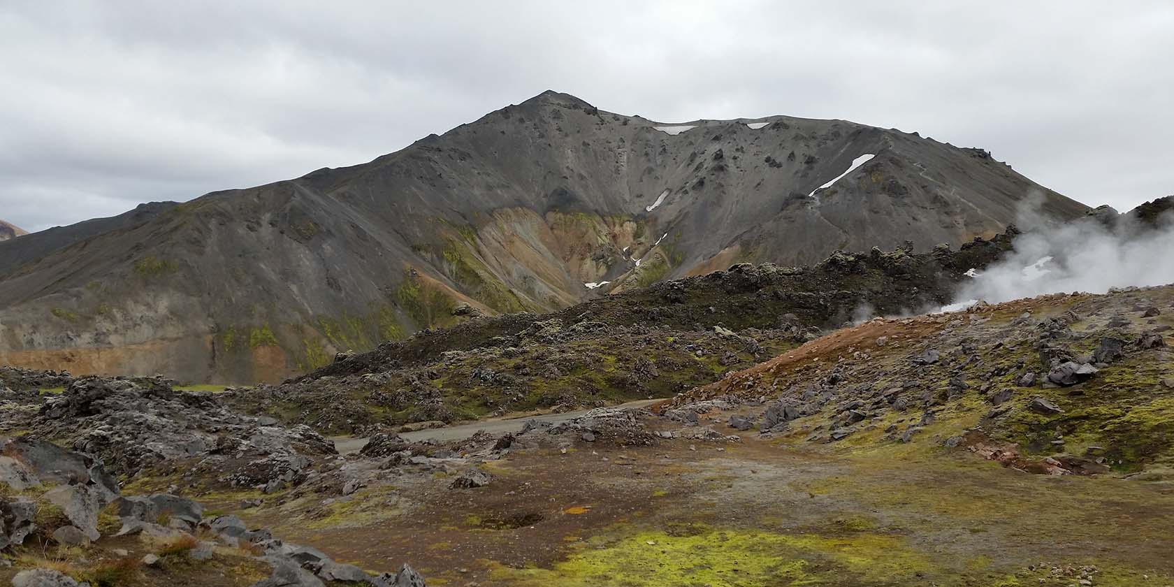 Steam vent seen along the Dalastingur trail.