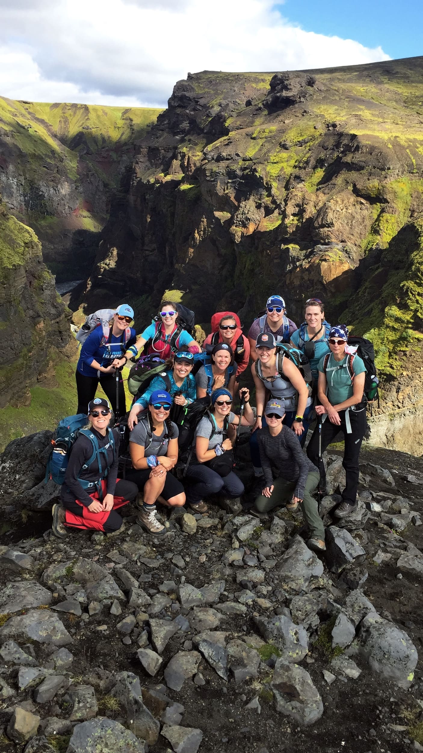 Group of women Laugavegur trail