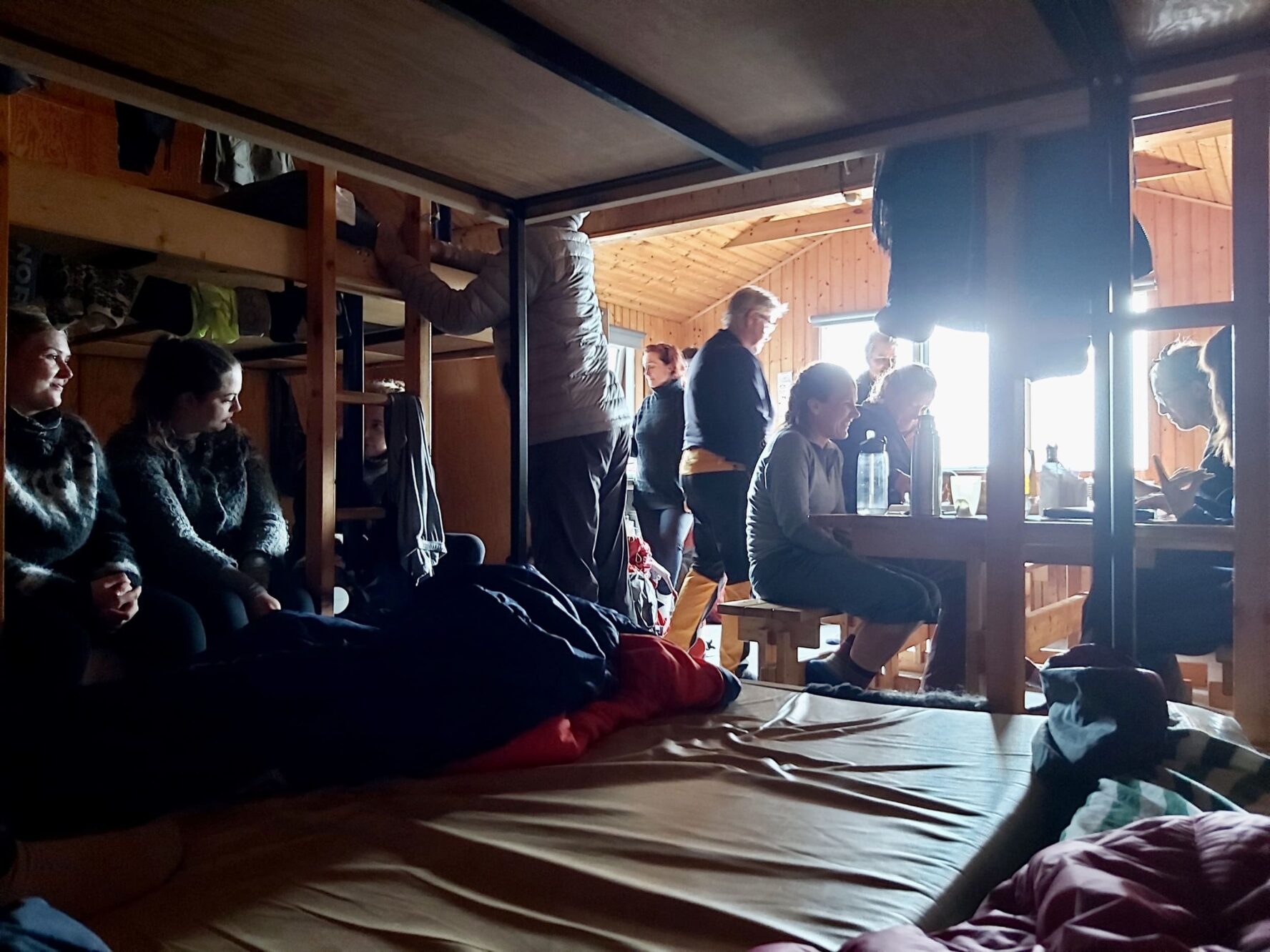 Huts interior Laugavegur trail