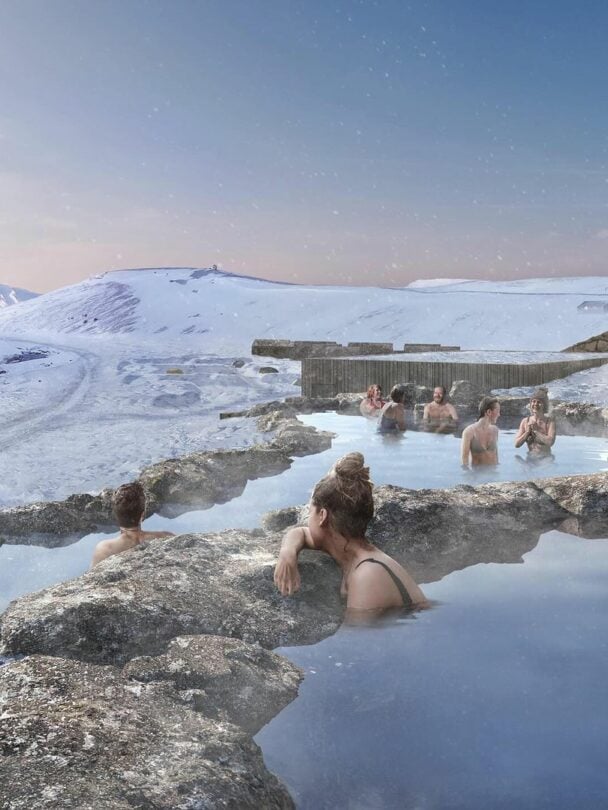 Winter wonderland in Iceland, wellness retreat