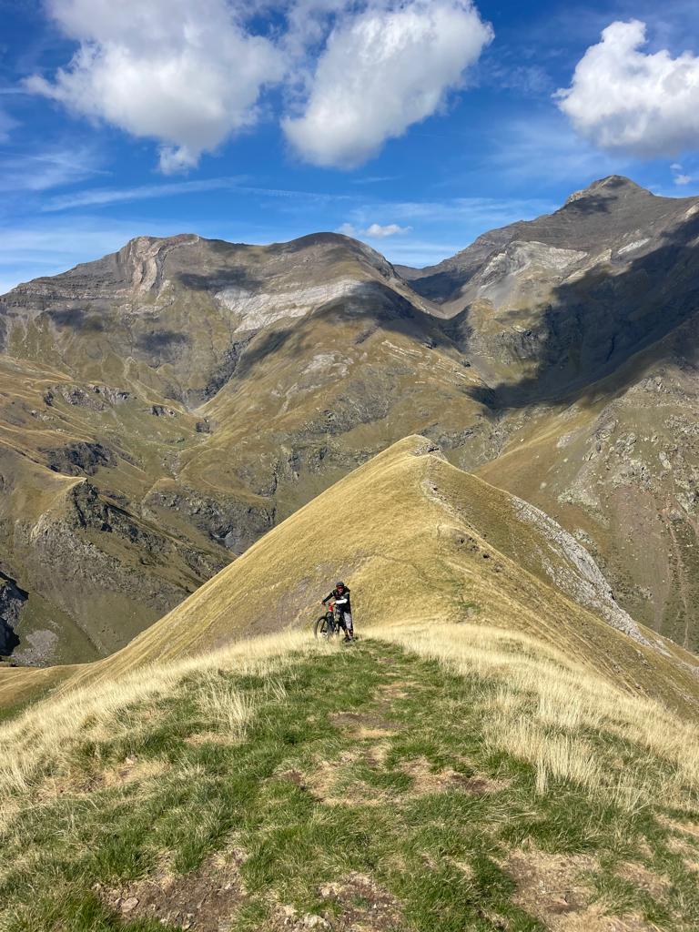 Mountain biker in Spain’s wilderness