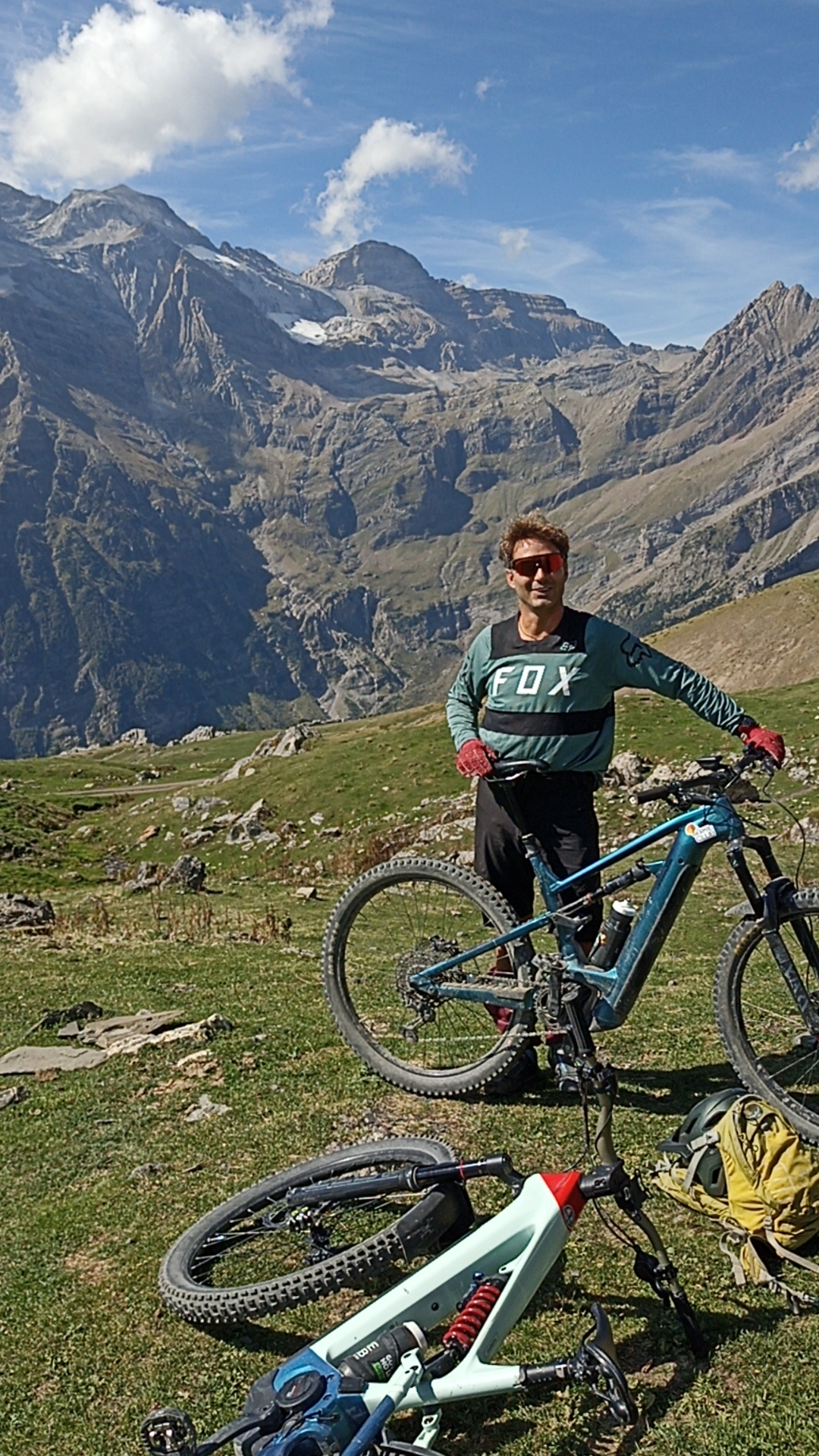 Mountain biker on Zona Zero
