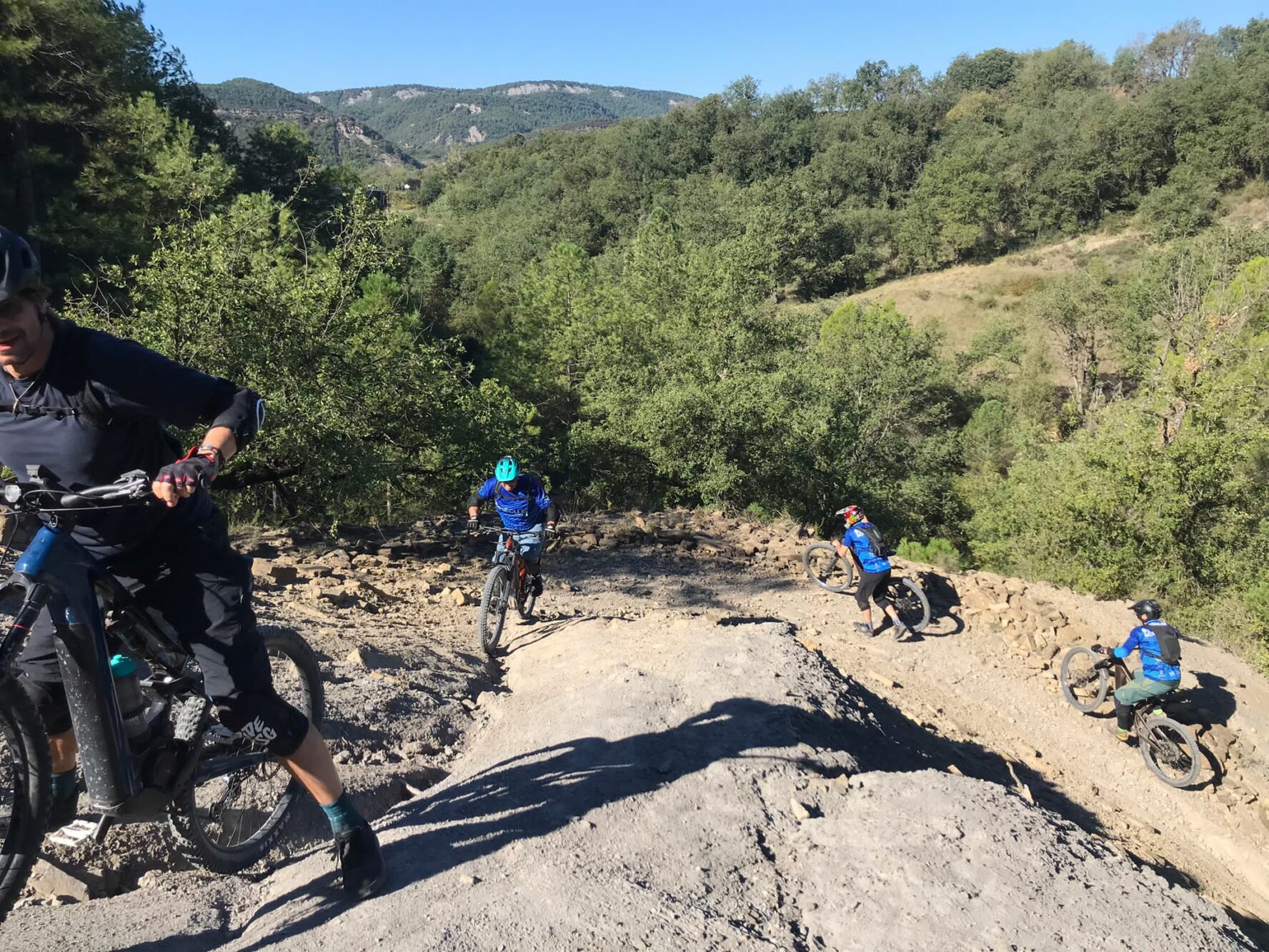 MTB climbing in Spain