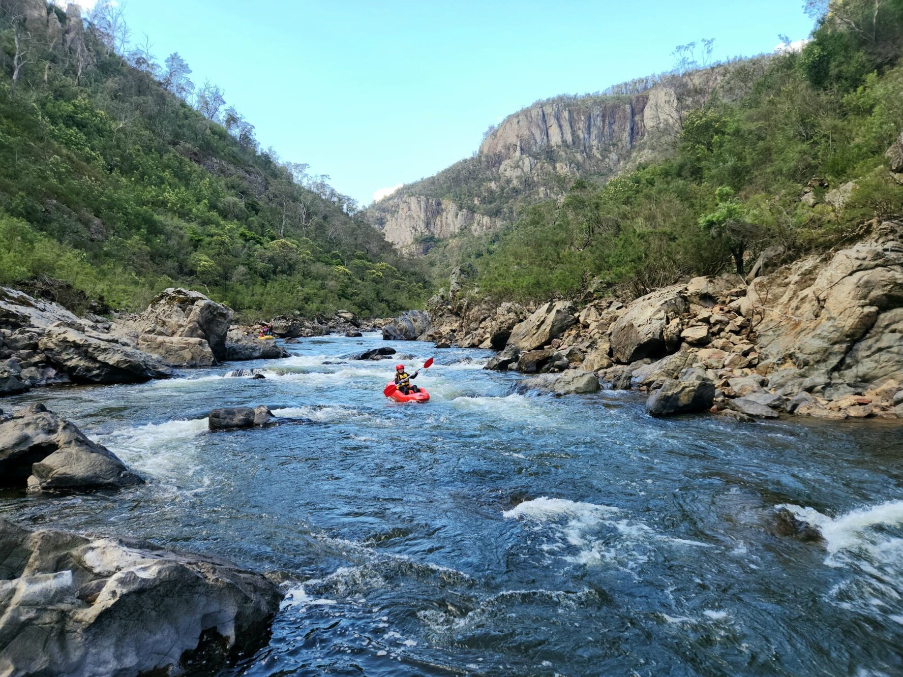 Paddling down the Snowy River