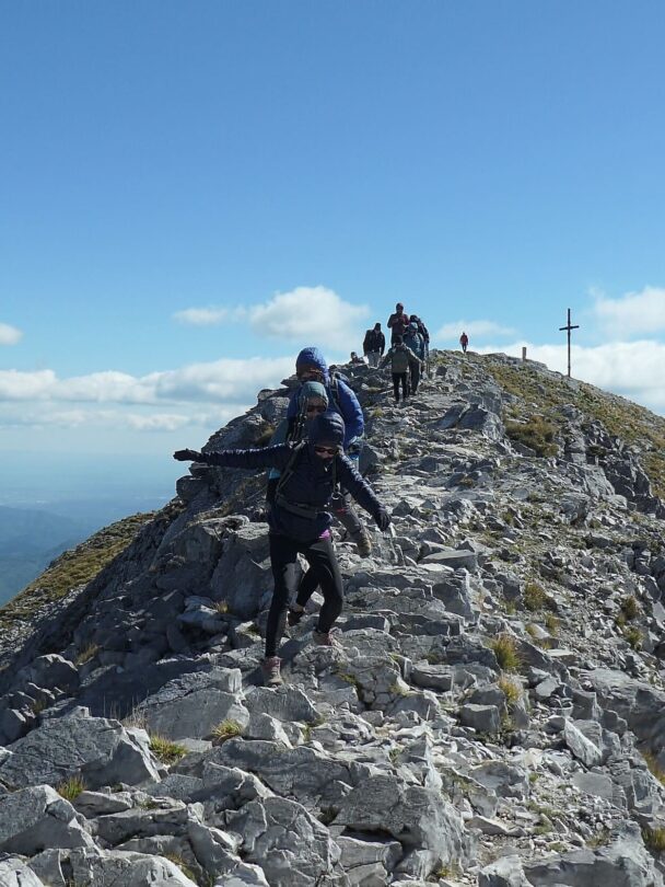 Hiking adventure in the mountains of Tuscany.