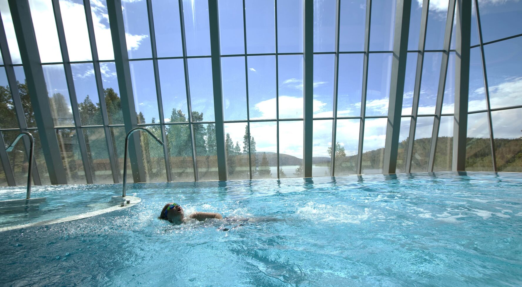 Pool in hotel in Norway