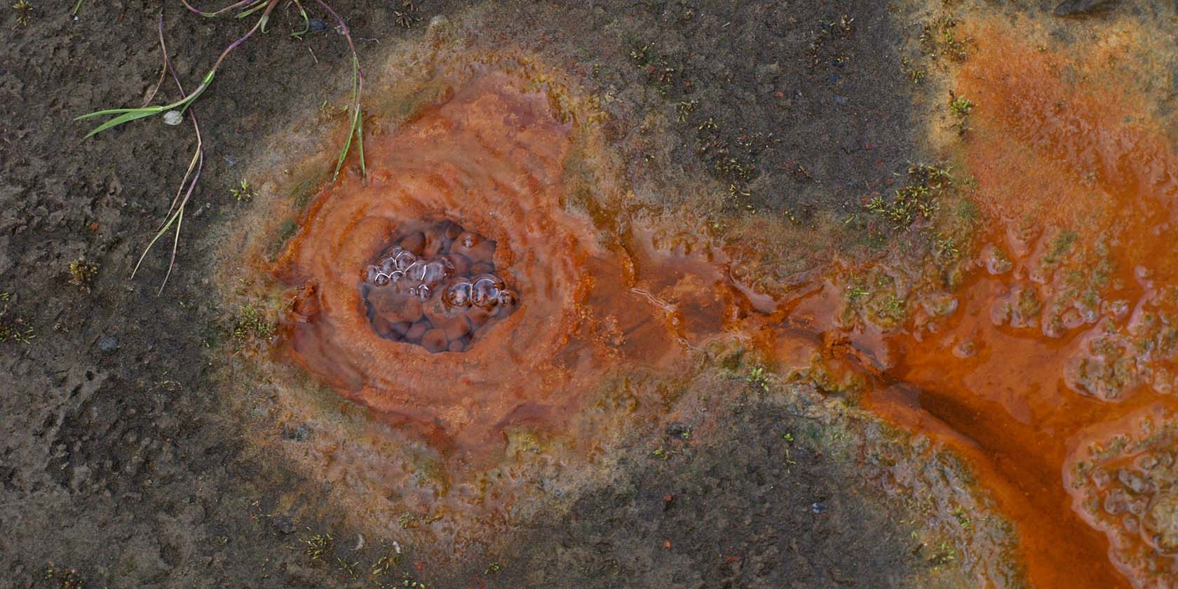 Red river source in Iceland.