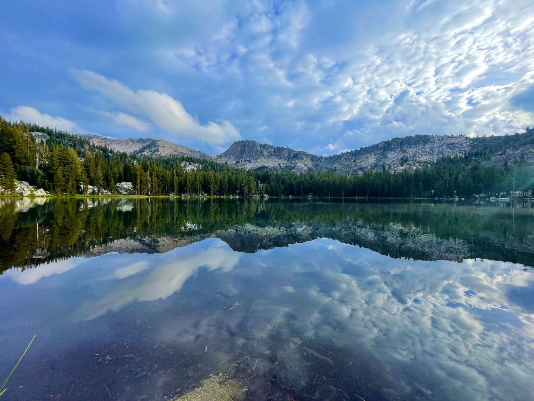 Reflective lake in Yosemite