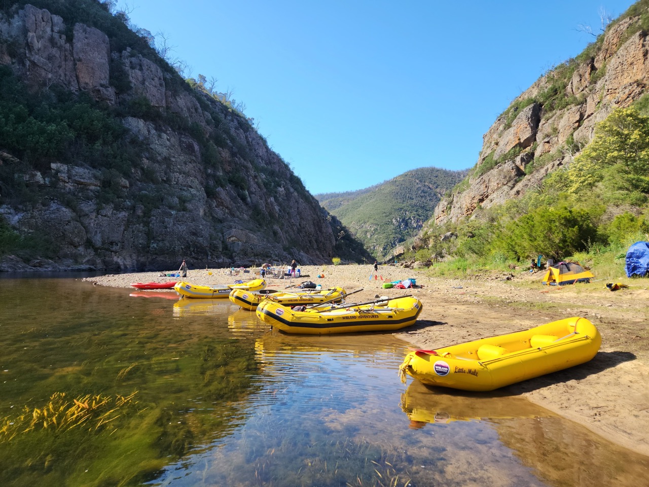 Resting ashore of the Snowy River