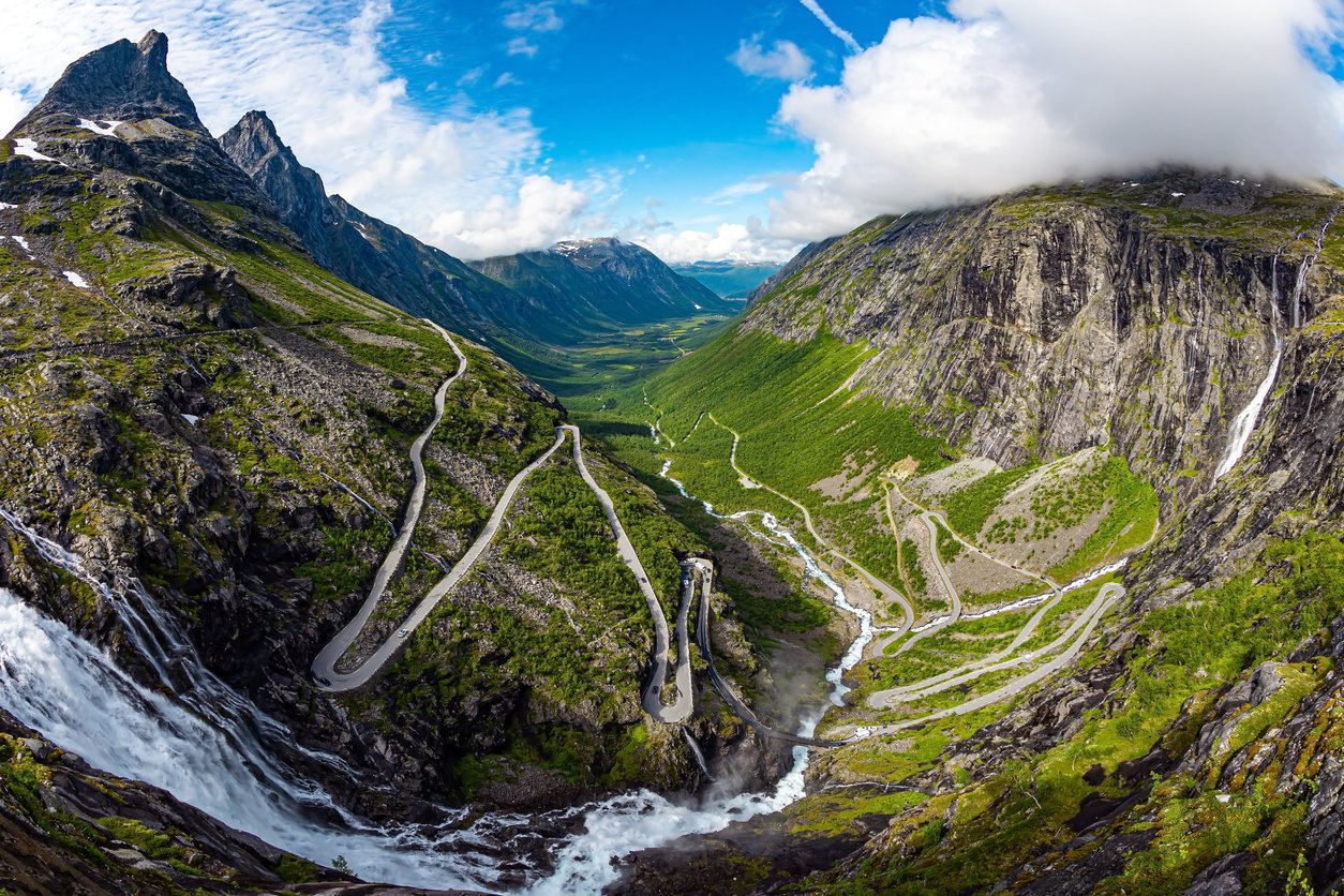 Trollstigen road in Norway