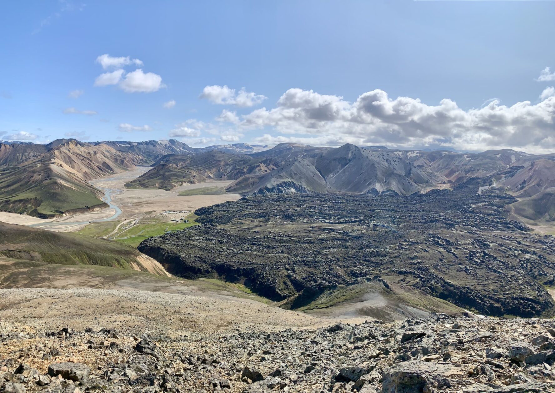 Volcanic field Iceland Laugavegur