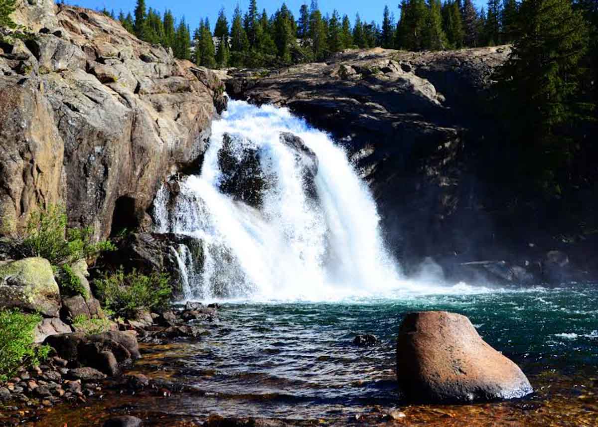 Waterfall, Grand Canyon of the Tuolumne, Yosemite.
