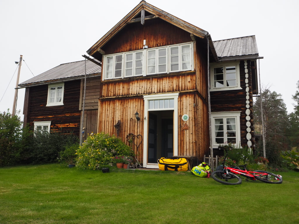 Wooden lodge in norway