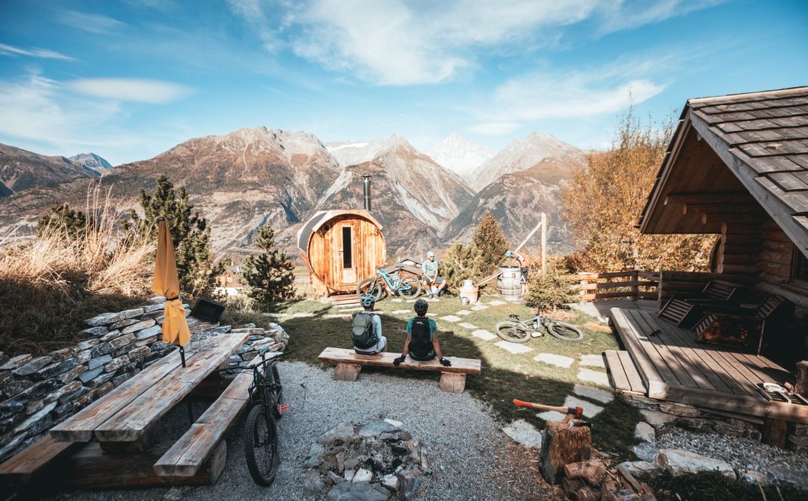 Alpine hut Haute Route