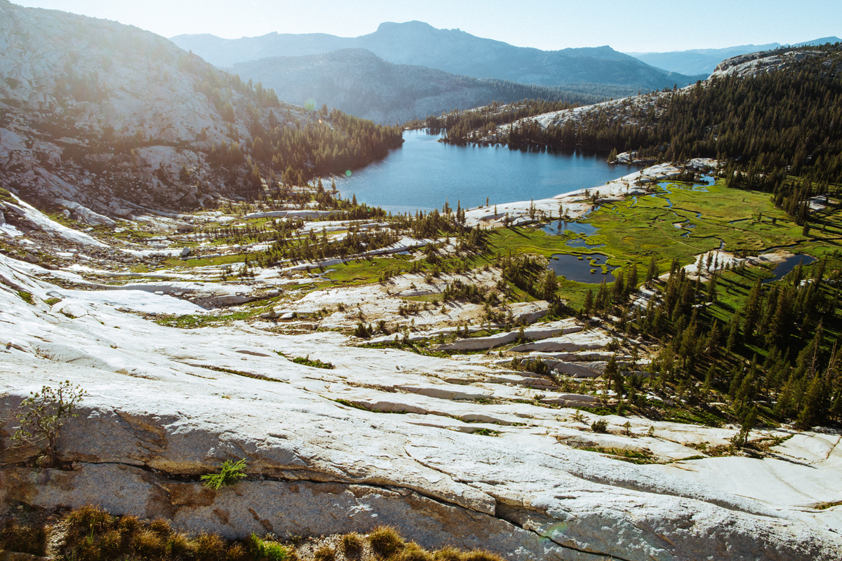 Alpine lake at the Yosemite