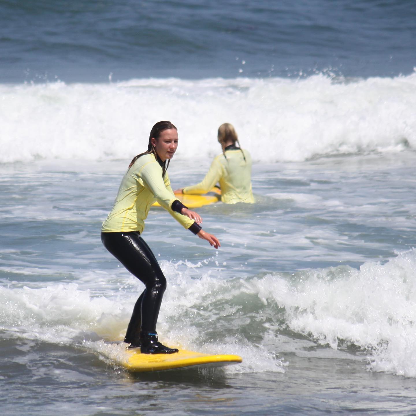 Beginner surfer in the bay area