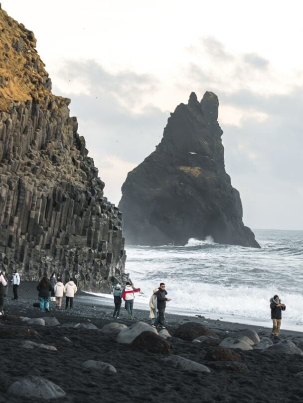 black beach in iceland