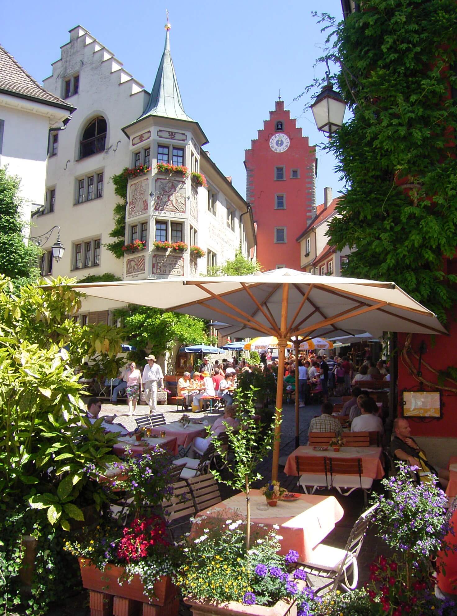 Bustling town on Lake Constance