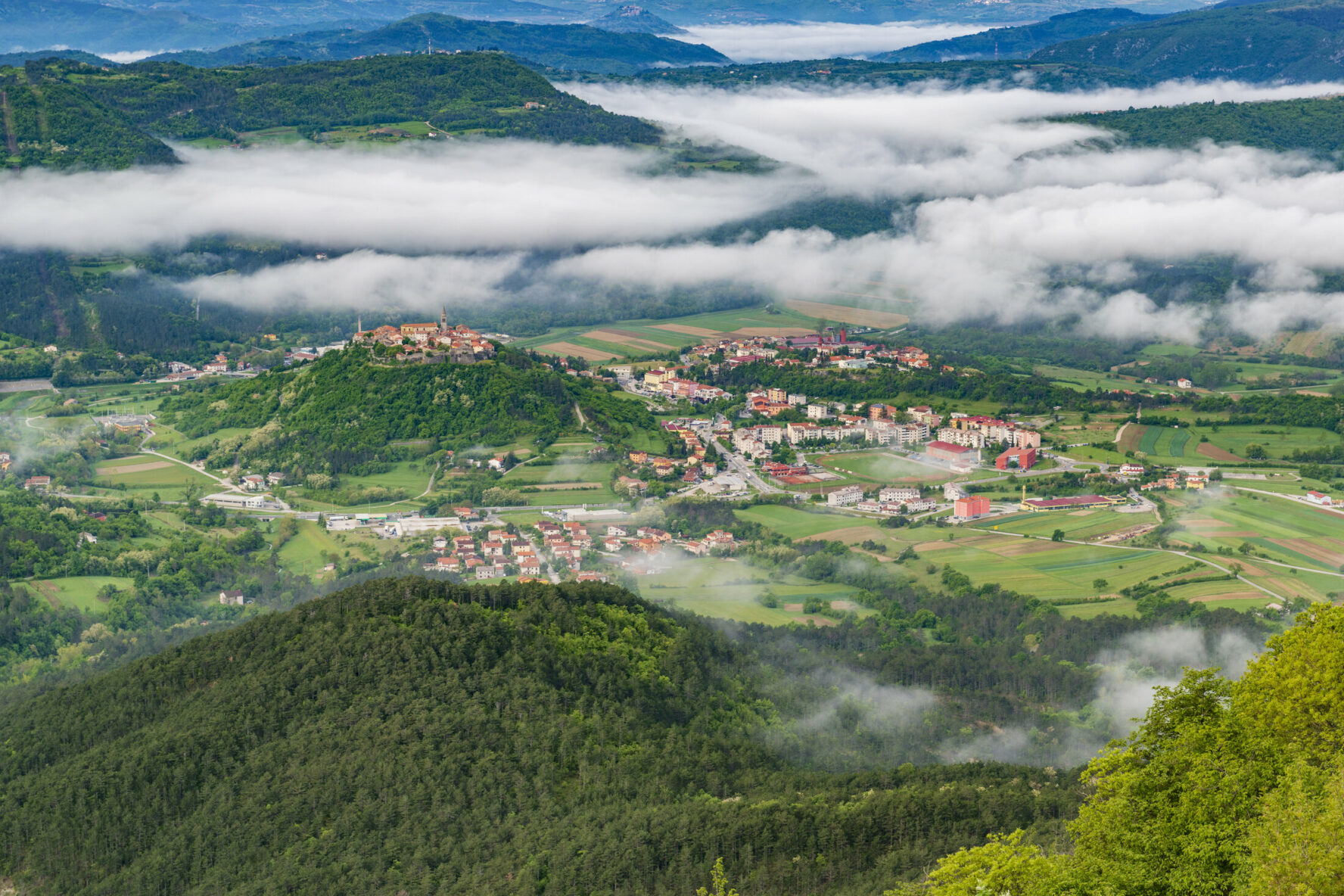 Buzet Valley in Istria, Croatia.