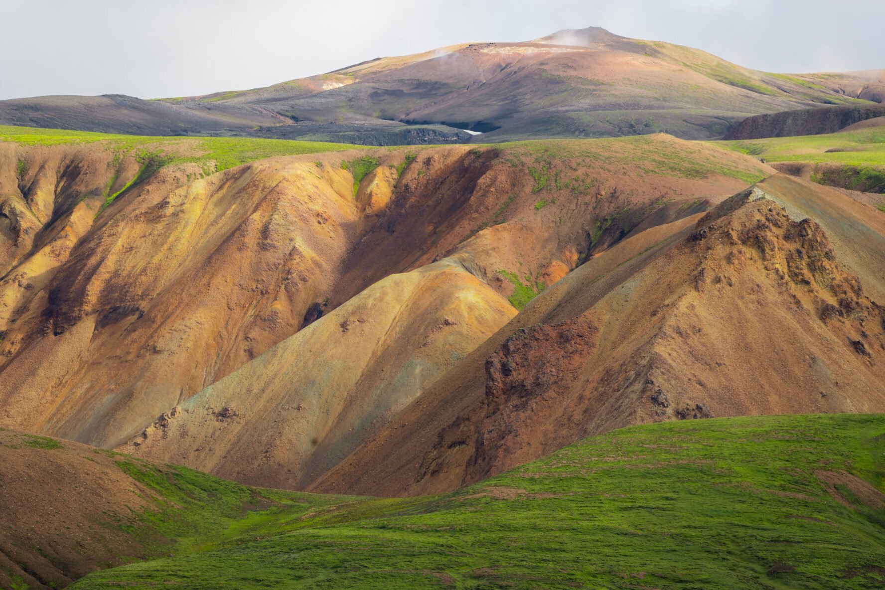 Colorful slopes in Iceland