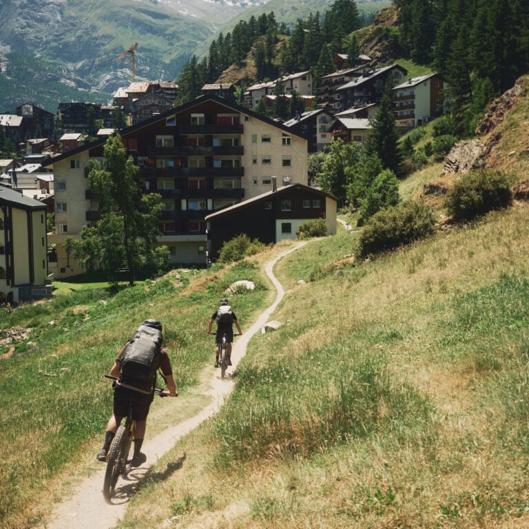 cycling into zermatt